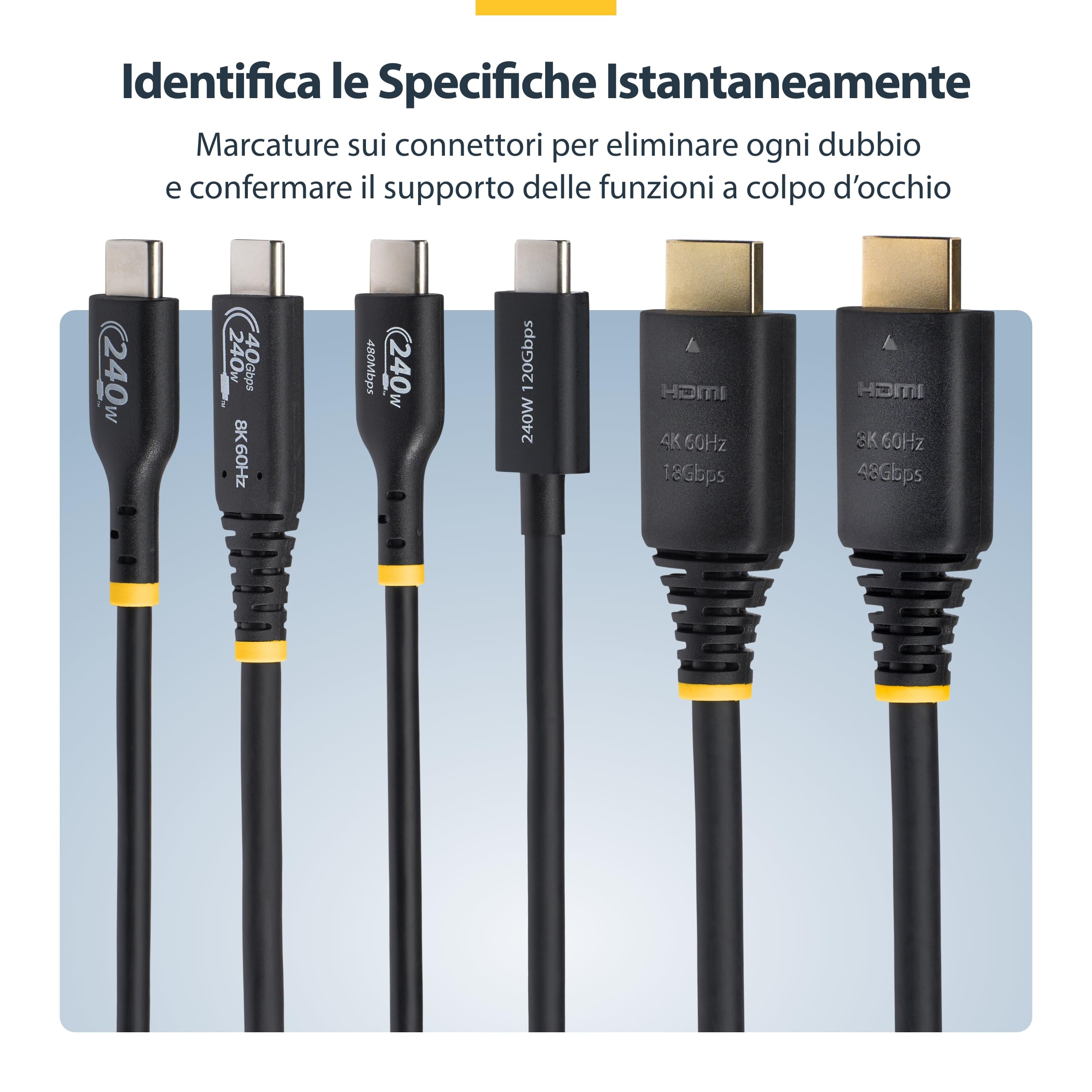 StarTech Cavo HDMI 2.1 Ultra High Speed 4m, 8K 60Hz, HDR10+, 48Gbps | Ideale per TV 8K, console e home theater
