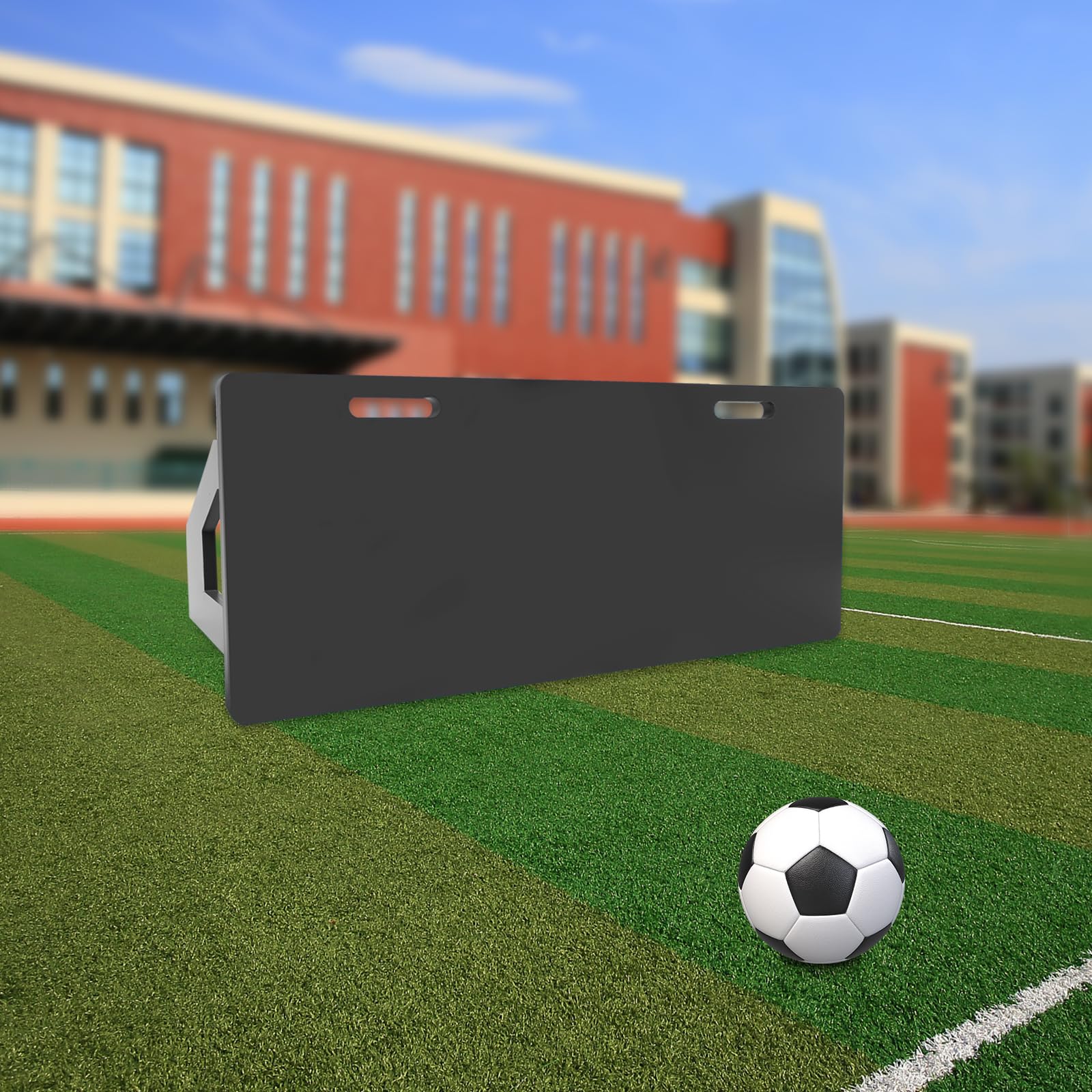 Tabla de rebote de fútbol, tablero de rebote portátil, equipo de rebote de pared de HDPE, tabla de rebote de fútbol para control, ajuste, ejercicios de tiro, 100 x 40 x 40 cm