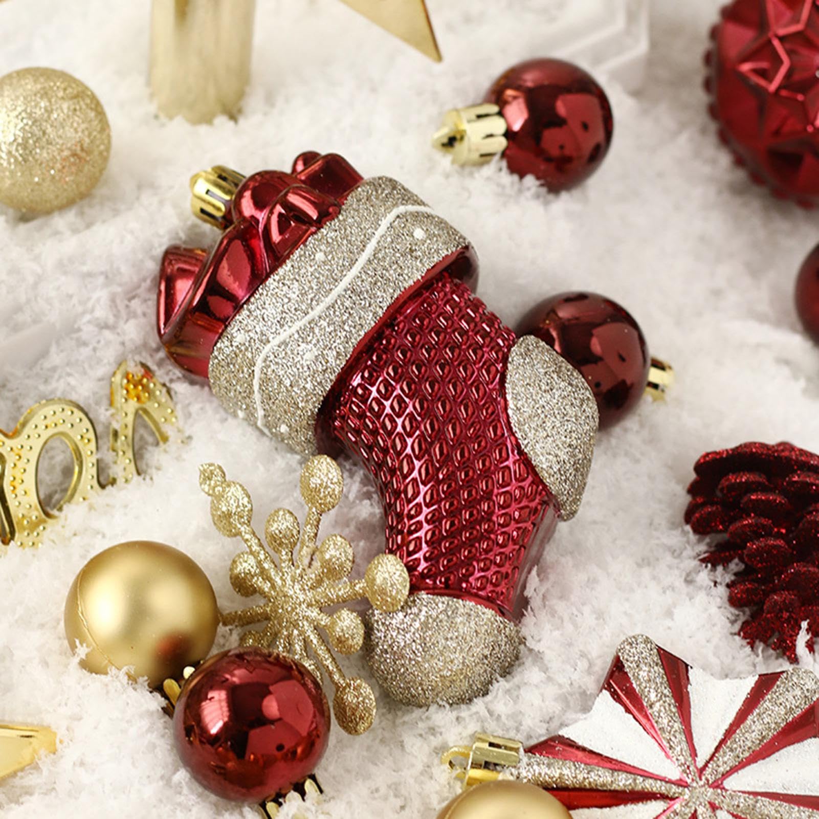 Decorazioni per albero di Natale, 70 pezzi, infrangibili