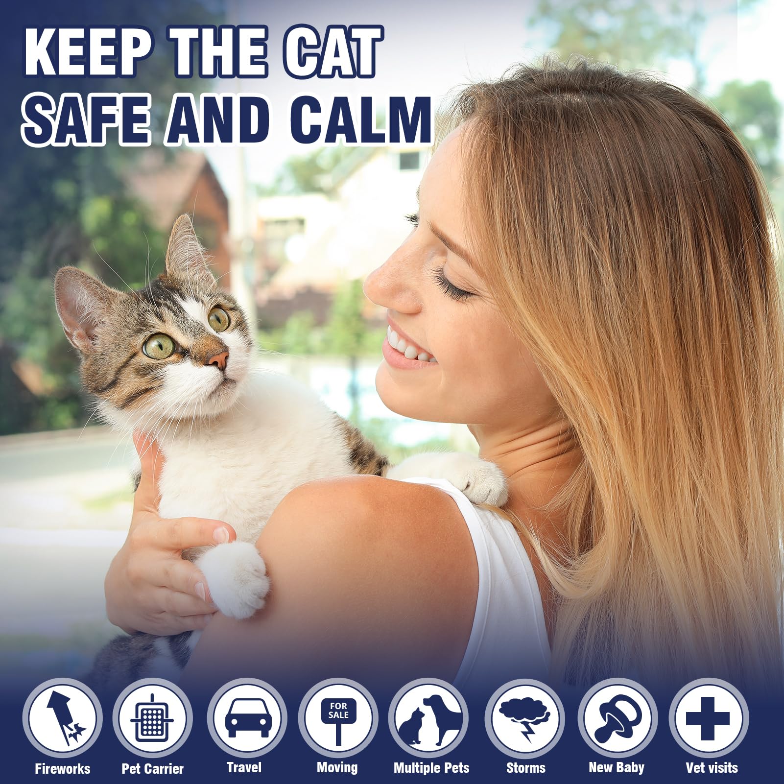 Piuess Pheromones Chat Feromone 6 in 1 pour Diffuseur Pheromone PhéRomones Anti Stress Prise Calmant Apaisant Apaiser Les Chats Conflit FéLines Relaxantes Et Calmantes Insipide(2 Prise + 4 Recharges)