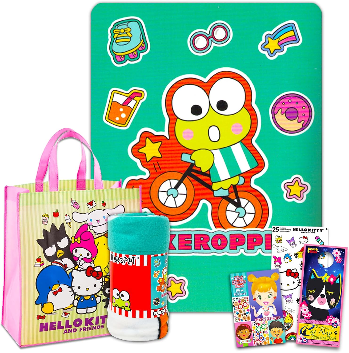 Amazon.com: Hello Kitty and Friends Fleece Blanket Sleepover Set for ...