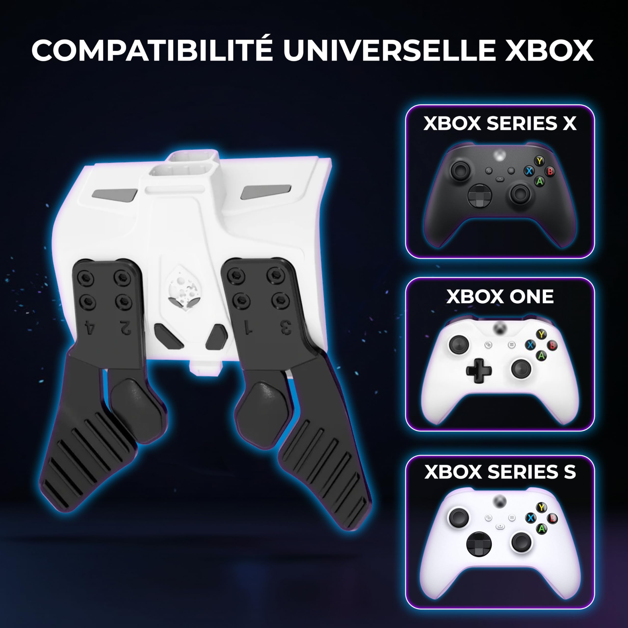 Collective Minds Strike Pack 'Horizon' MOD Pack | 4 Palettes Reconfigurables | Système de Macros Piloté par Application | Compatible avec les Manettes Standard Xbox Series X|S et Xbox One
