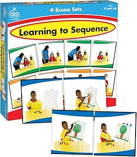 Carson Dellosa Education Carson Dellosa Learning to Sequence Pre-Reading Puzzle Game Set for Kids, Preschool Learning Activity, Storytelling Game for Classroom and Homeschool (42 pc), 9" x 2" x 9"