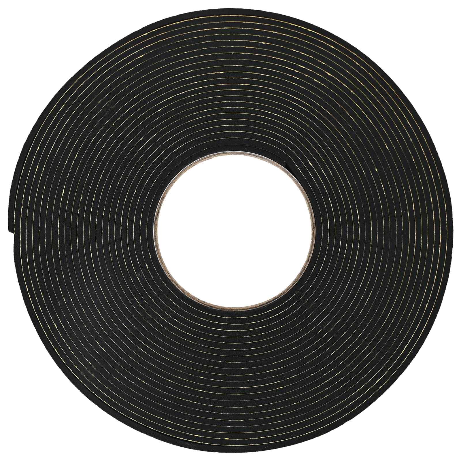 Cinta de sellado autoadhesiva de espuma CR, 15 mm x 10 m, color negro, juego de 2 unidades, cinta de montaje para puerta, ventana, pared, suelo, tubo, sellado contra polvo, aire y agua