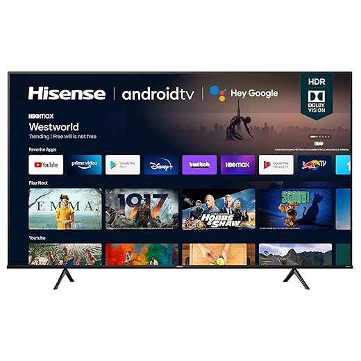 Hisense 75A6G 75-Inch 4K Ultra HD Android Smart TV with Alexa Compatibility (2021 Model)