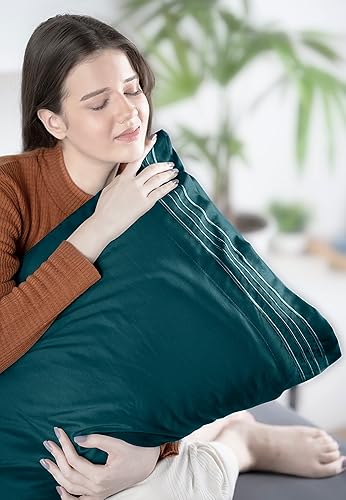 Miniatura 8 de Utopia Bedding Juego de sábanas tamaño Queen, sábanas de lujo de microfibra suave de 4 piezas con bolsillos profundos, fundas de almohada bordadas,