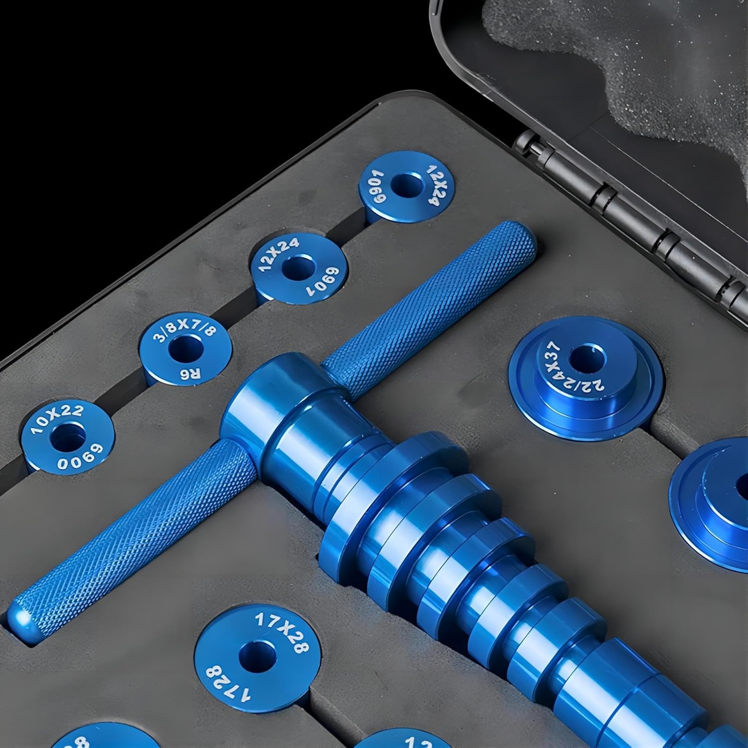 Mimoke Fiets binnenlager persset, cyclus persset, naafmontage gereedschap, naaflager binnenlager installatiegereedschap (blauw