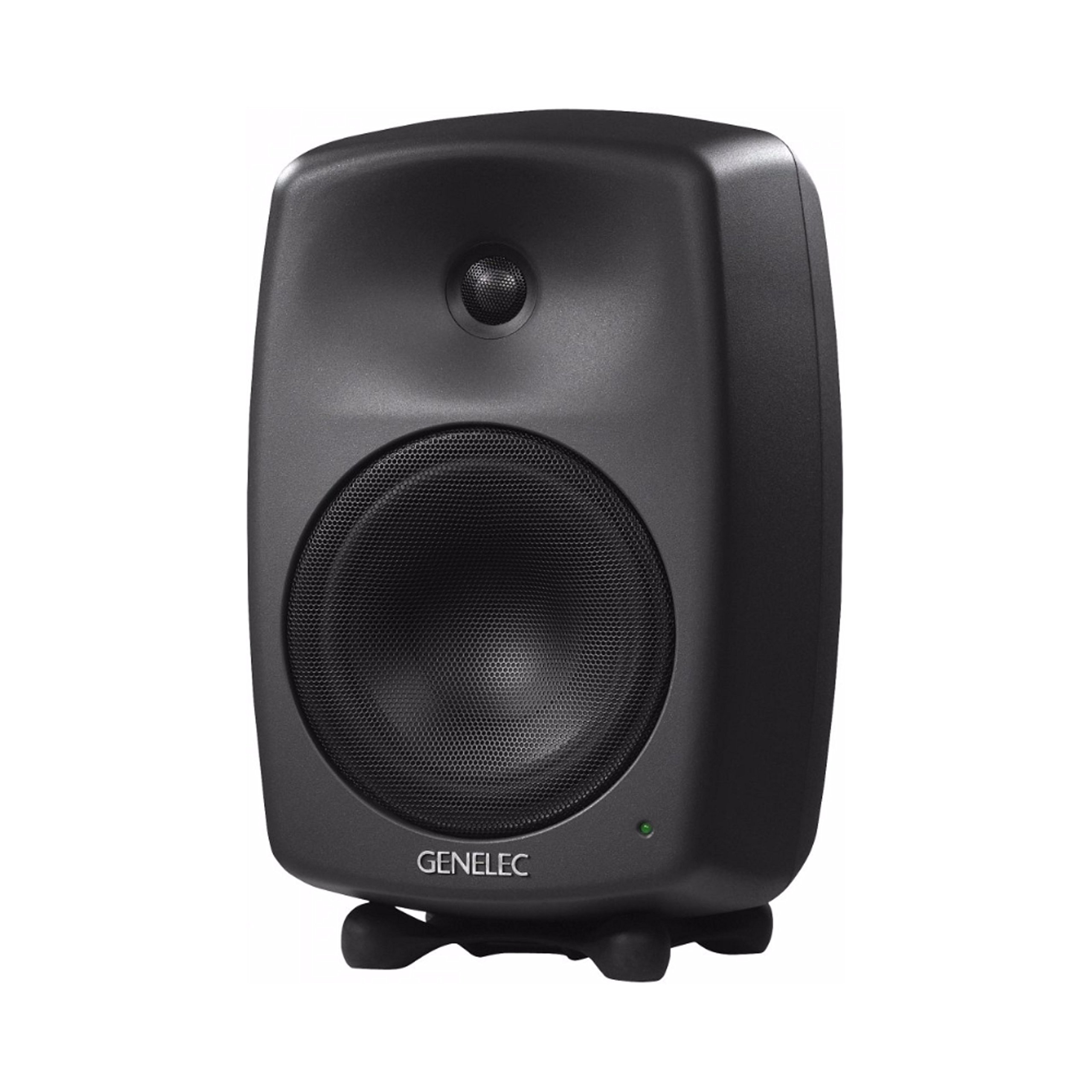 Genelec 8040BPM Lautsprecher (Schwarz, Flur, Tisch/Regal, Studio, integriert, verkabelt, XLR)