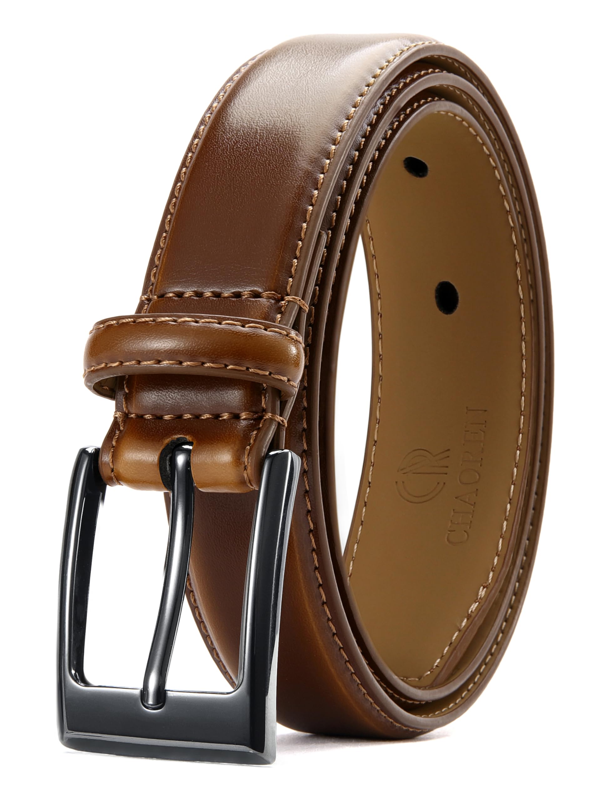 CHAOREN Mens Belts Leather Gift for Men - Ideal Match for Mens Dress Shoes