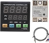 Vista 2 de Controlador de temperatura PID de automatización industrial, control de metro indicador, Jaybva de alto voltaje de 100V a 240V, termostato PID