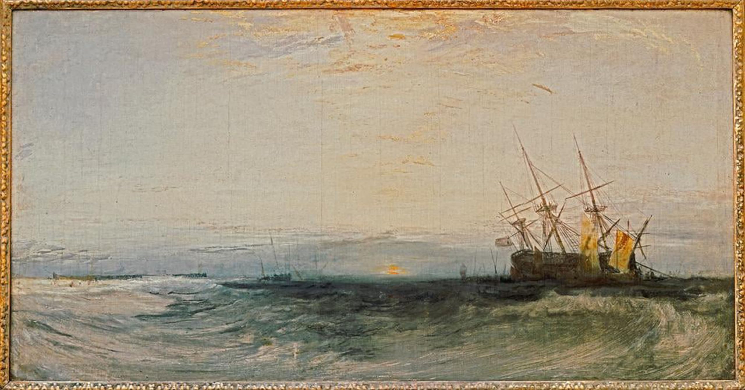 POSTERIIk Famous Print Pop Art Wall Art Graffiti a Ship Aground by Mallord William Turner Art Prints for Home Decor 60x90cm