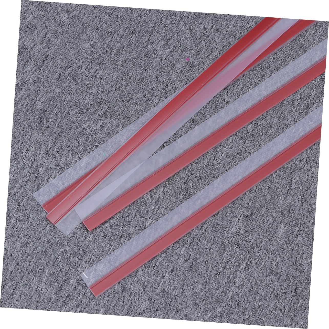 4pcs Transparent Under Door Draft Stopper Seal Soundproof Weather Stripping for Interior Exterior Doors Adhesive to Block Noise and Dust