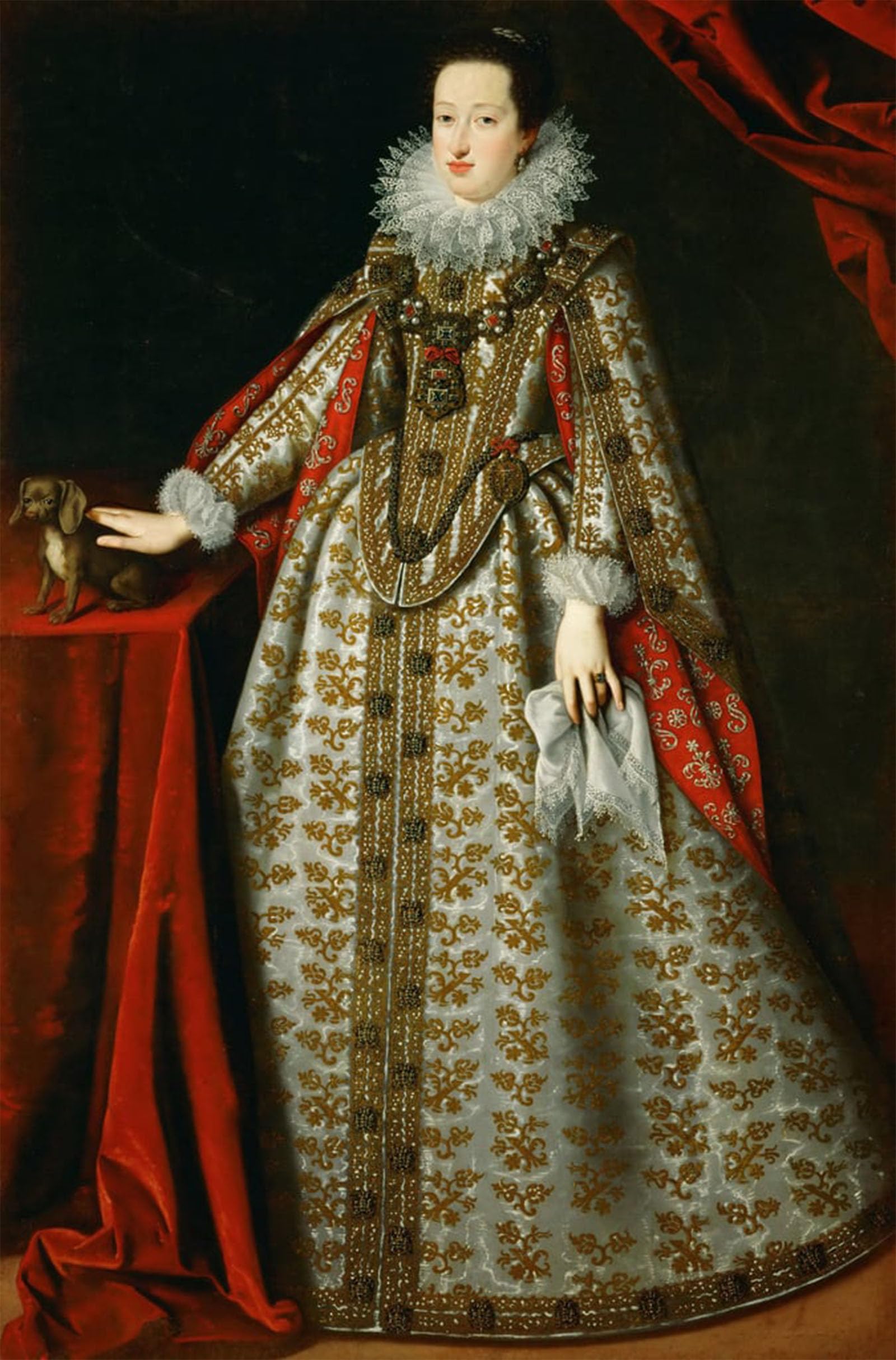 POSTERIIk Vintage Art Print Images Pictures Print Eleoonore De Gonzague Portrait of Eleonora Gonzaga by Justus Sustermans Modern Colour Posters for Office Home Decor 60x90cm