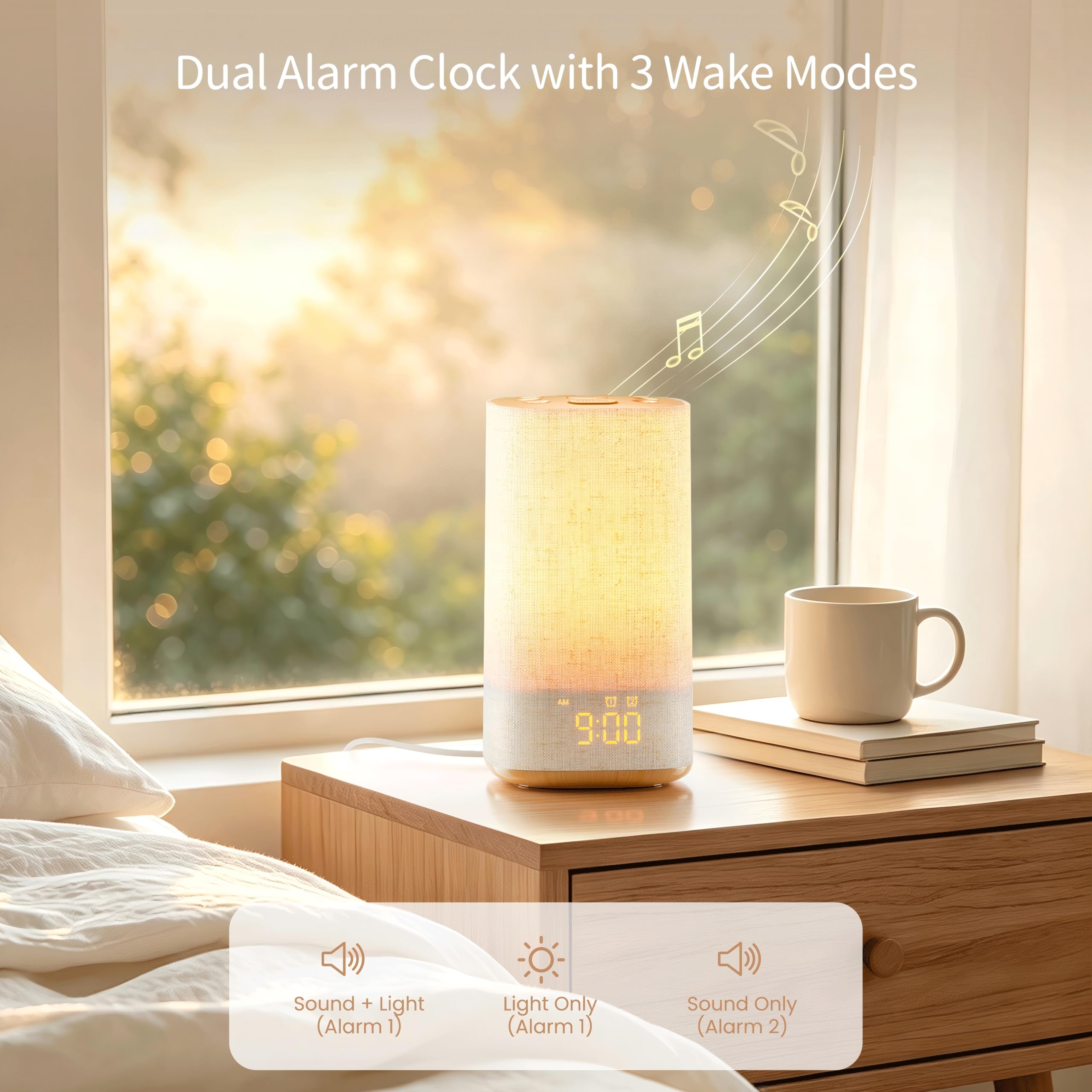 RETEYUNG Despertador Amanecer, Despertador Luz Natural para Adultos y Niños