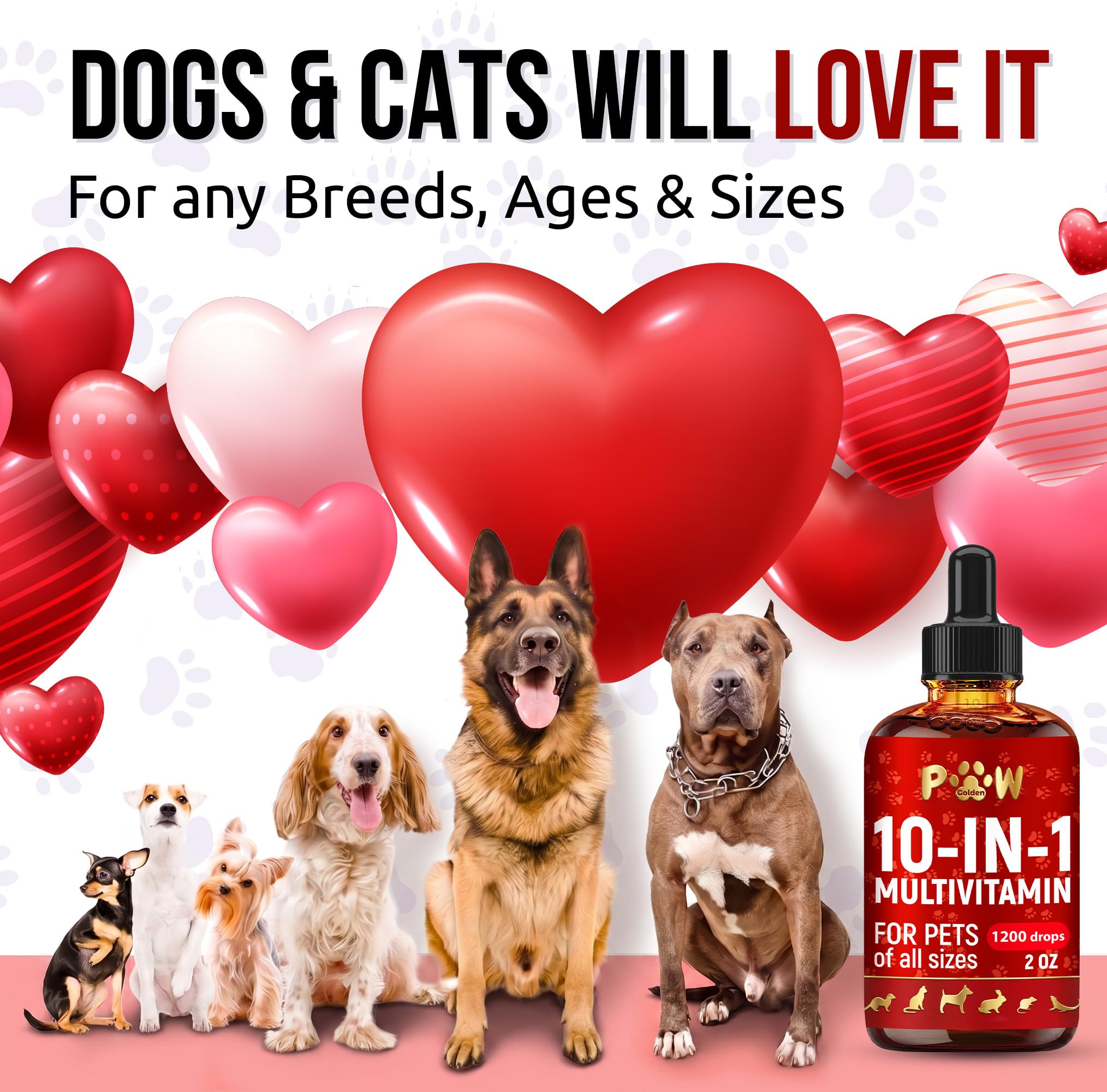 Liquid Multivitamin for Dogs with Glucosamine – Help with Allergies & UTIs – Dog Vitamins and Supplements – Cat Multivitamin for Hips & Joints – B, C & D3 for Coat Shining & Digestion – 2 oz — Amazon image 6