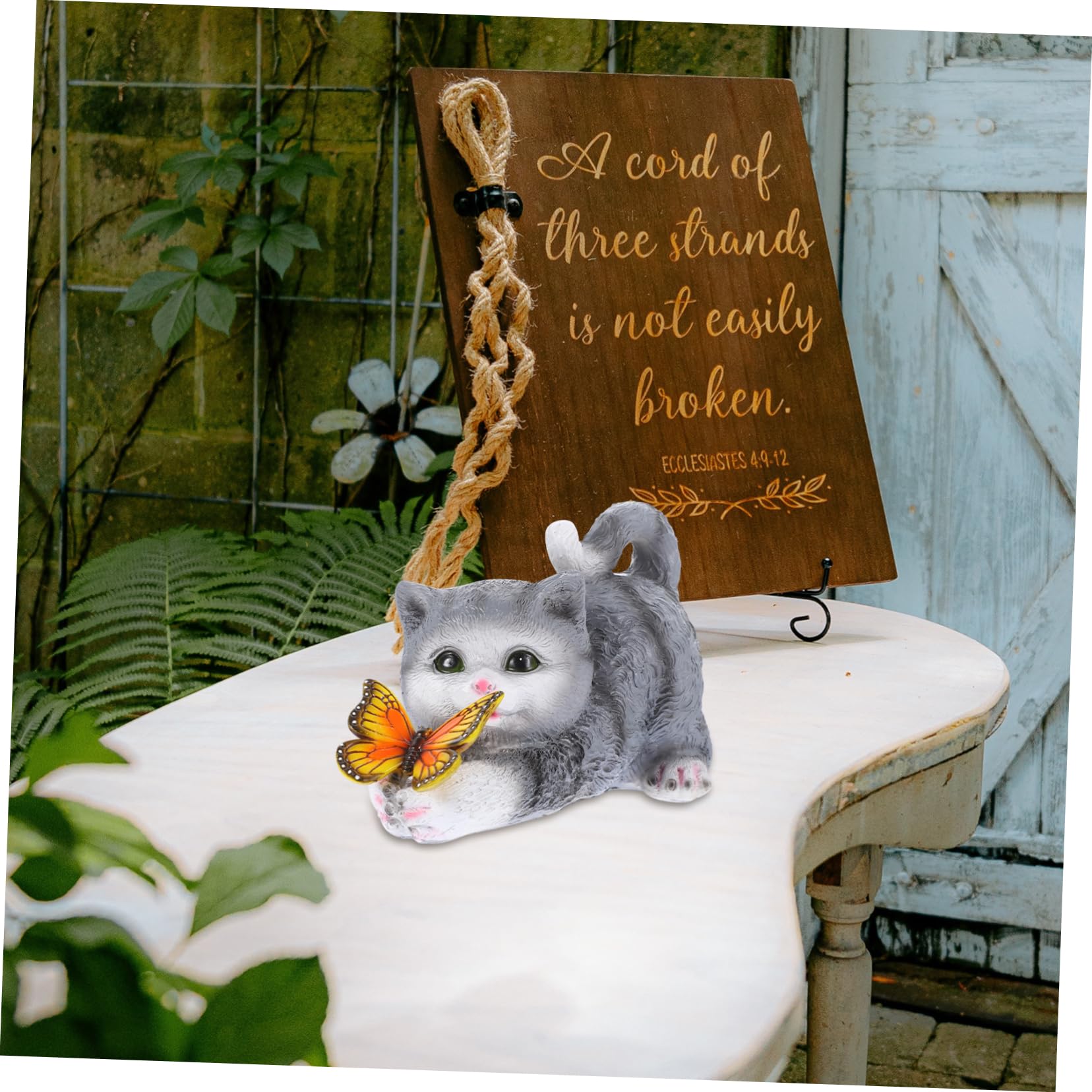 Realistische Katzenfigur aus Kunstharz, Kleine Katzenstatue | Dekorativ und Praktisch, für Raumabstimmung Geeignet, Tierliebhaber und Sammler