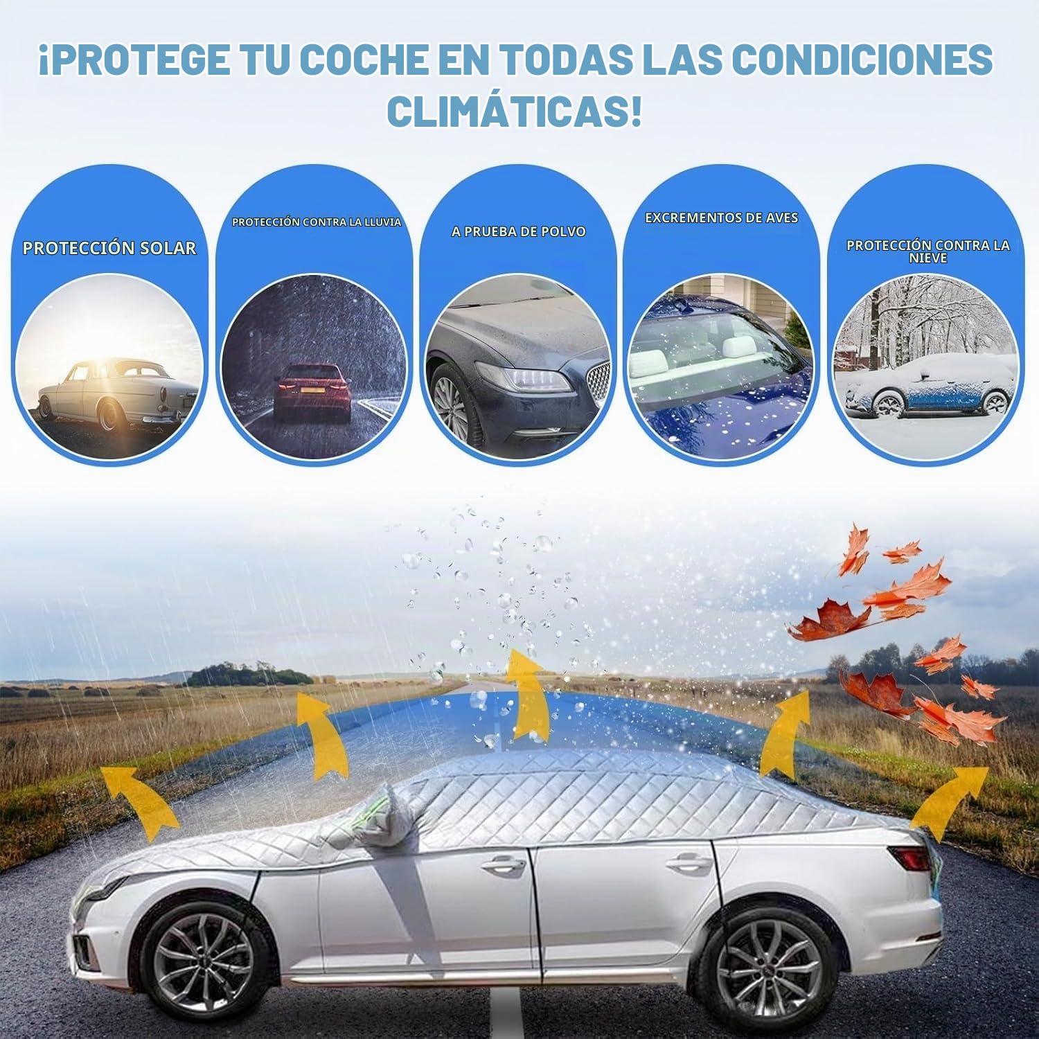 Funda Coche Antigranizo para BYD Seal U DM-i, Anti-Granizo Lona Coche,Engrosamiento, Protección contra Granizo, Protección contra Piedras t339uq