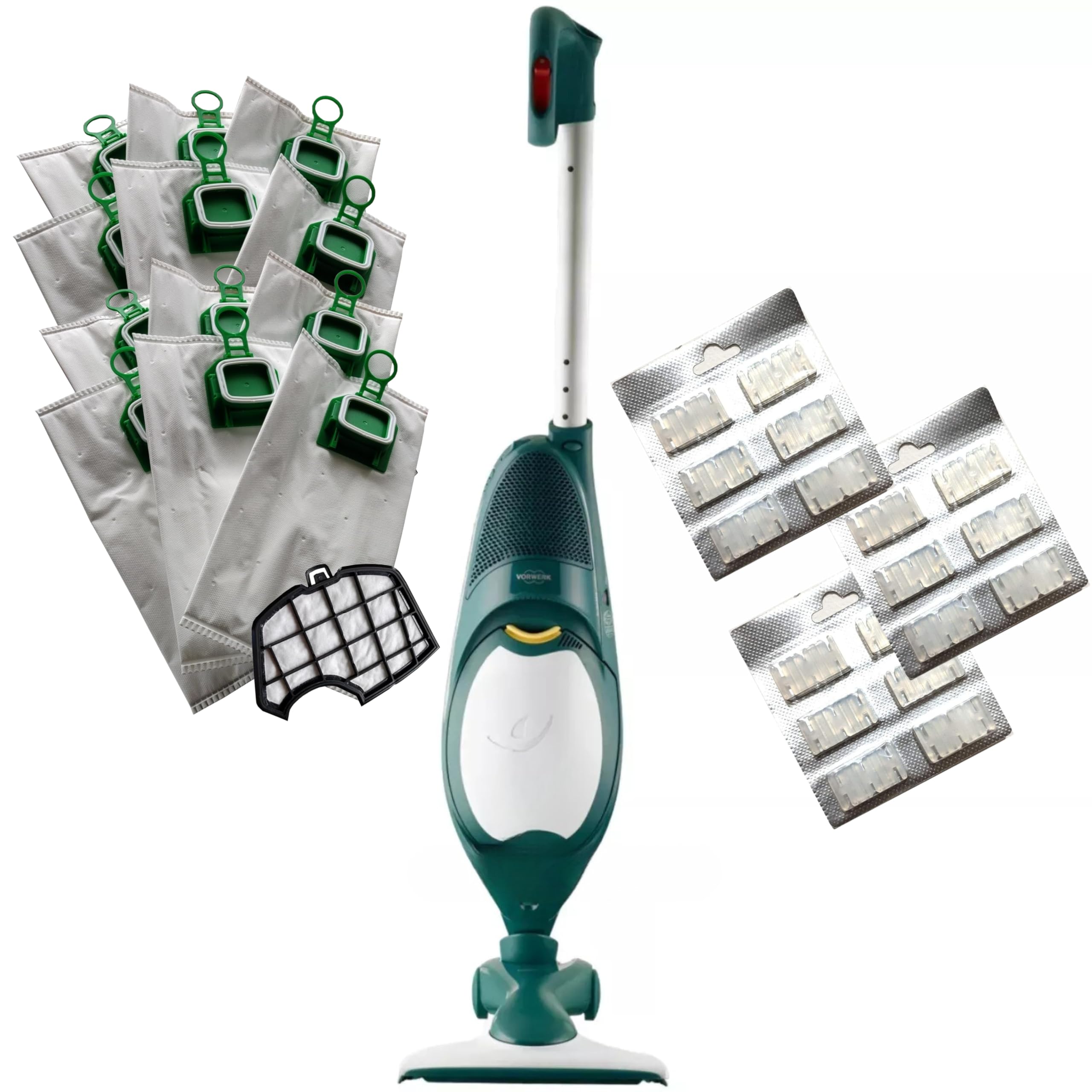 Aspirapolvere Folletto VK140 - NUOVA - + Spazzola HD40 E 2 Anni Di Fornitura Sacchetti + Profumi + Filtri Motore + Kit Tubi – Potenza 60.000 giri/min