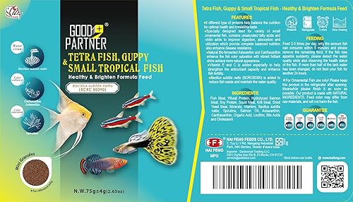 Miniatura 7 de GOOD PARTNER Purify Series for Cichlid Fish Food, gránulos flotantes, fórmula profesional nutricionalmente equilibrada, mejora del color, todos los