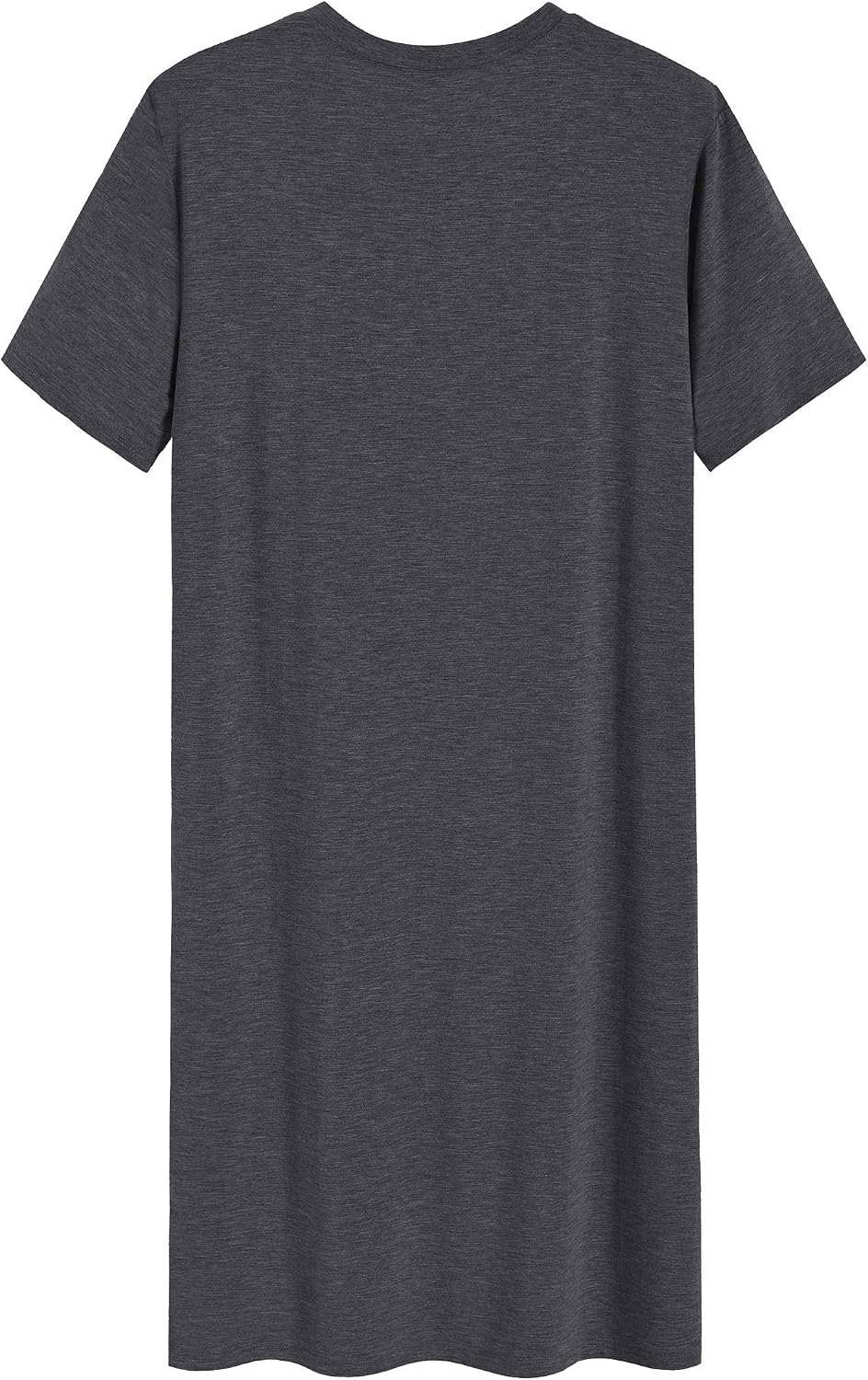 Latuza Men's Viscose Nightshirt Short Sleeves Sleep Shirt