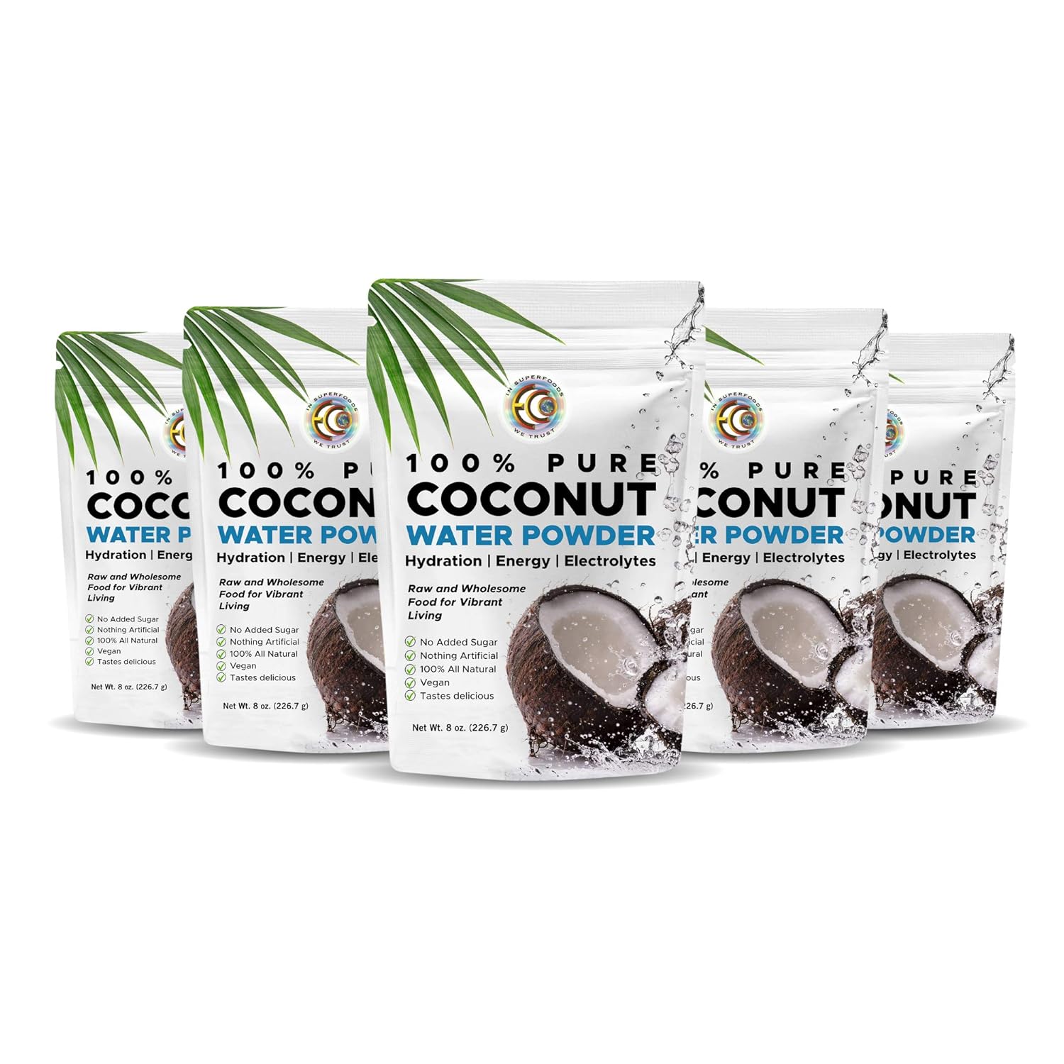 Earth Circle Organics Pure Young Dried Coconut Water