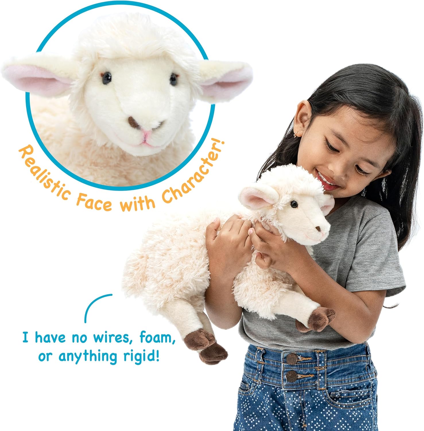 Shooky The Sheep - 12 Inch Stuffed Animal - Image 3