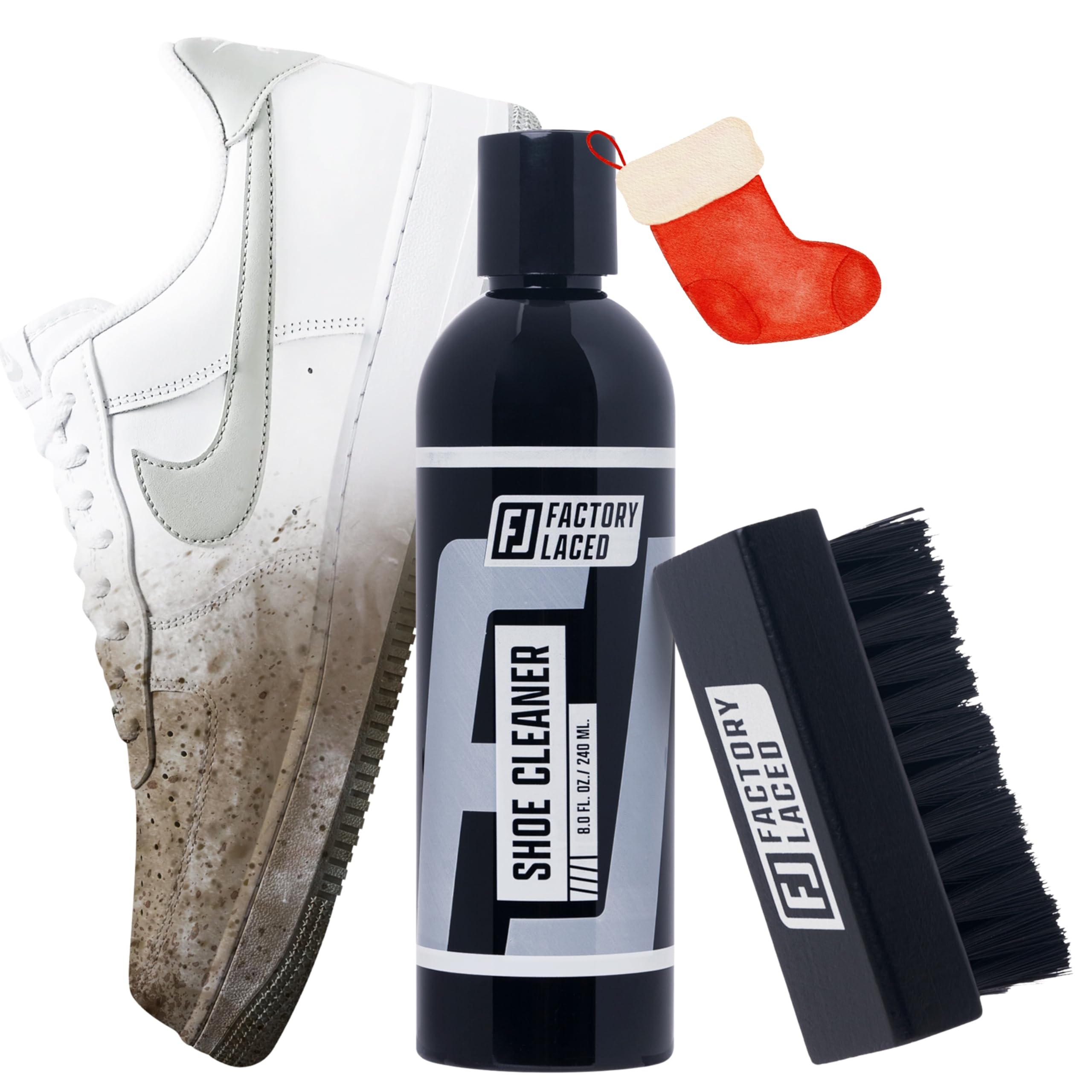 FACTORY LACED Shoe Cleaning Kit - Complete Sneaker Cleaner Kit - Shoe Cleaner for all shoes