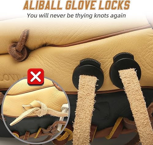 Miniatura 7 de Cordón de guante de béisbol, 2 piezas de encaje de piel de vaca auténtica de 79 pulgadas, kit de reparación rápida perfecta para guantes de béisbol