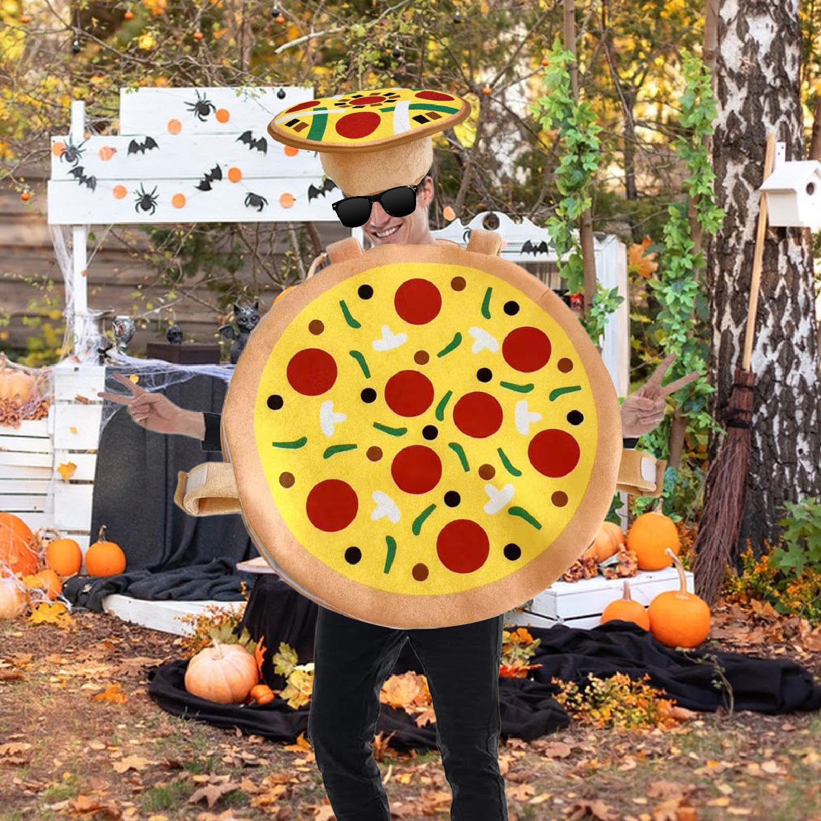 2x Accessori per Tema Pizza, Cappelli E Costumi per Feste