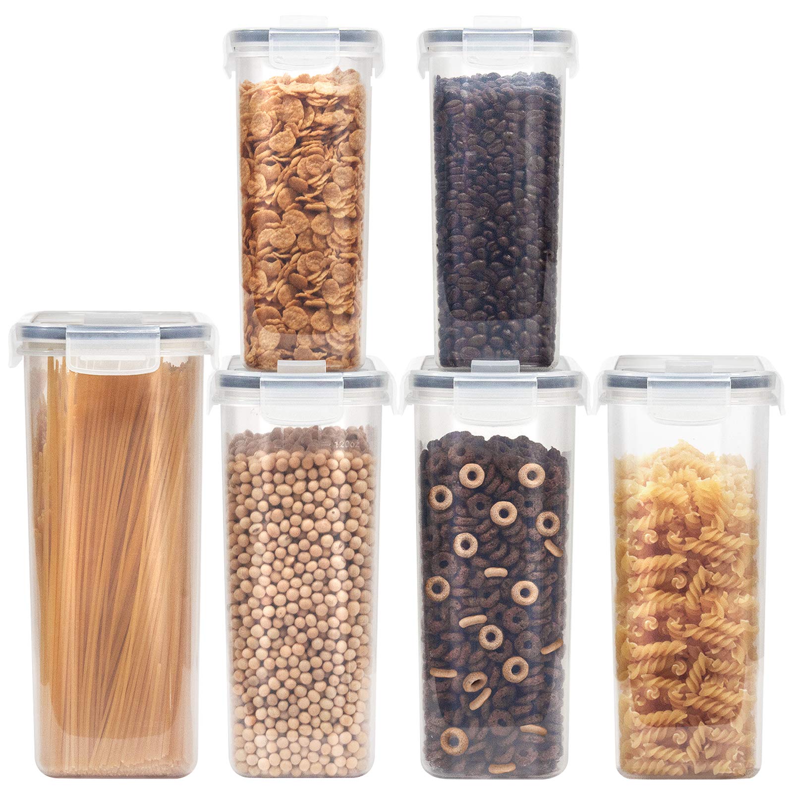 Kitsure Cereal Container with Easy Pouring Lids, Pantry Organization