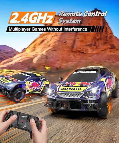 Miniatura 4 de AEROQUEST Auto a control remoto, escala 116 Peugeot 3008 Red Bull Autos RC rápidos con licencia oficial de 9.3 mih, camión de control remoto