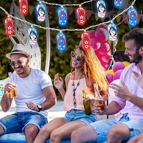 Miniatura 5 de Couah Guirnalda de luces de flamenco rosa 85 pies guirnalda de luces de flamenco para patio fiesta al aire libre lindas luces para vacaciones