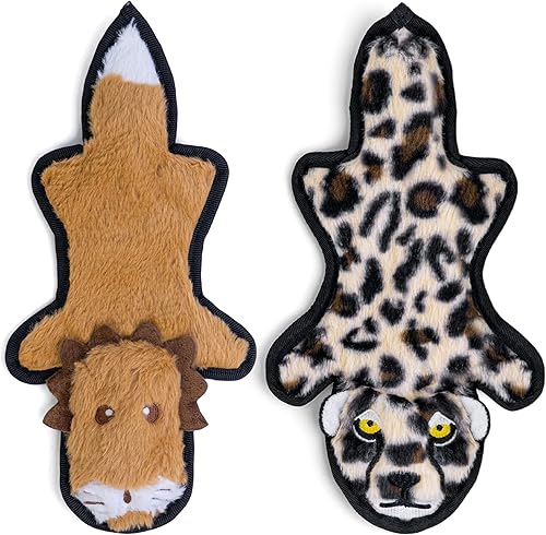 SHARLOVY Juguetes para perros sin relleno, chirriantes, masticables de larga duración para perros agresivos y duraderos juguetes masticables para