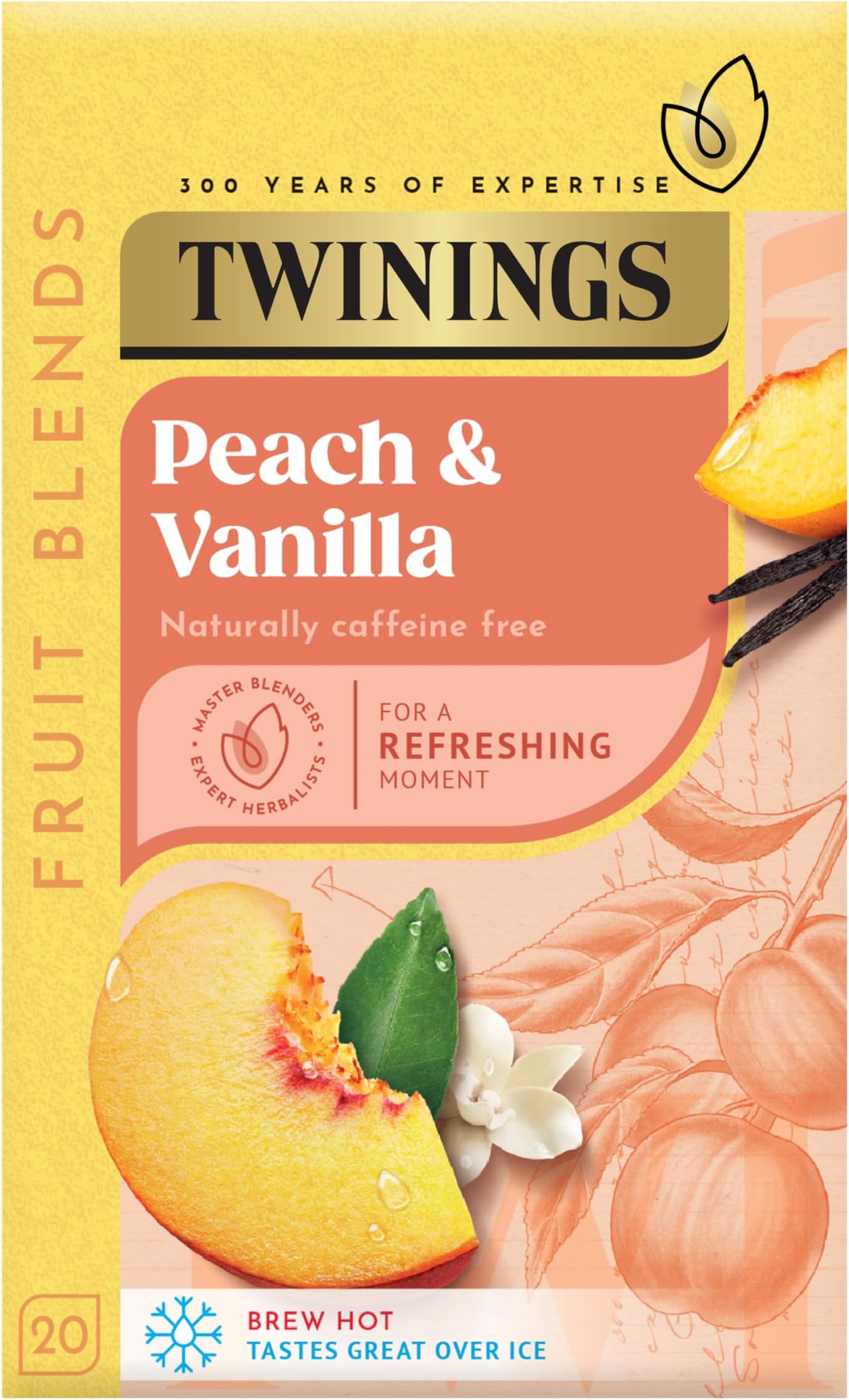 Peach Cooler. Peach Flavoured Fruit Infusion Tea Bags. 20 tea bags.