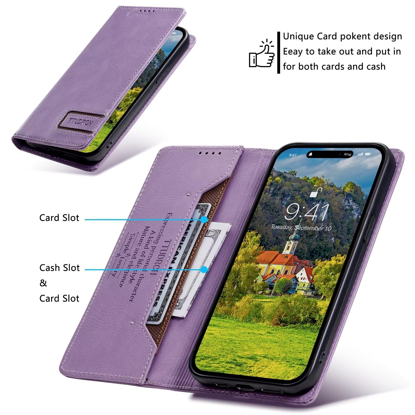 Custodia HAOYE Per Realme GT Neo3 + 2 Vetri Temperati | Cover Trasparente TPU Antiurto Con Angoli Rinforzati | Morbida E Sottile | Viola/Blu