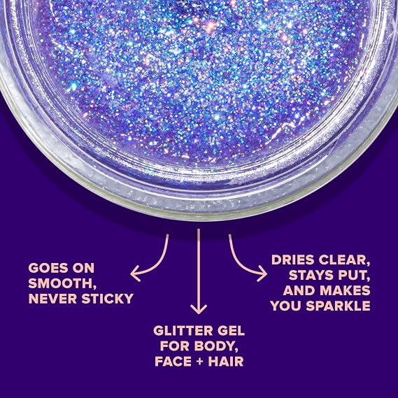 UNICORN SNOT Holographic Glitter Gel Multi-Shade Bundle Makeup for Festivals, Raves, Cosplay Safe, Vegan, Easy Removal (Flamingo & UV)