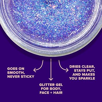 UNICORN SNOT Holographic Glitter Gel Multi-Shade Bundle Makeup for Festivals, Raves, Cosplay Safe, Vegan, Easy Removal (Flamingo & UV)