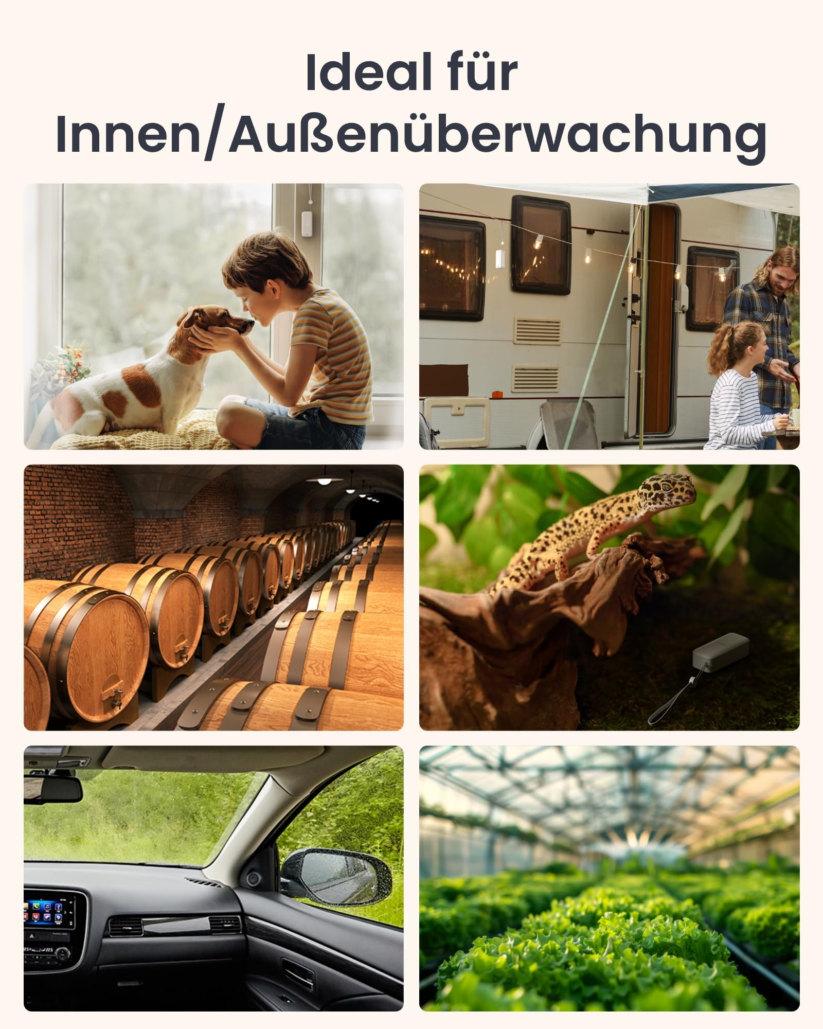 SwitchBot IP65 Hygrometer Thermometer Innen Außen, Bluetooth Thermometer con Taupunkt/VPD/Absolute Feuchtigkeitssensor, Außenthermometer, Datenspeicherung für Gewächshaus Weinkeller 3er-Pack