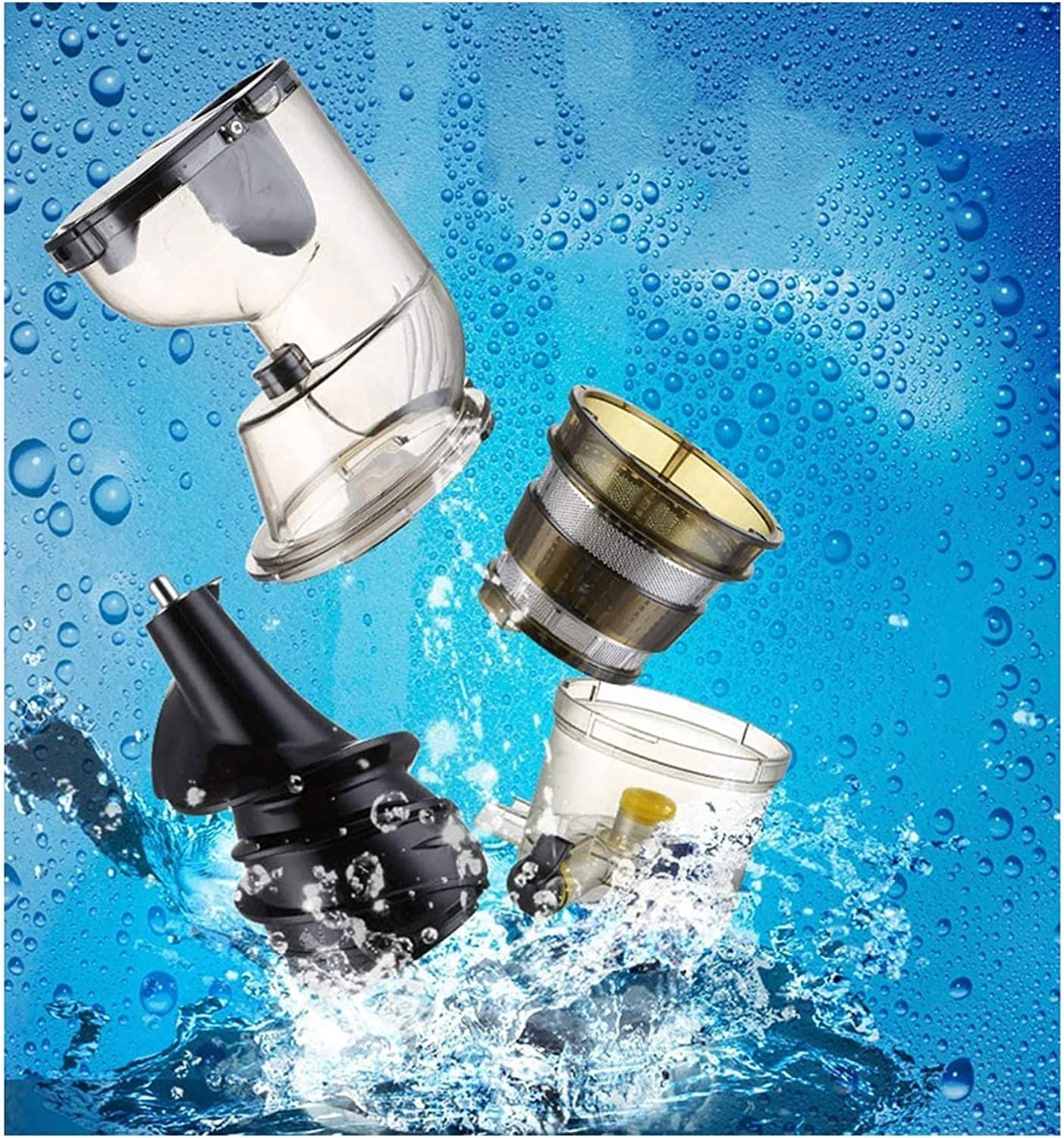Estrattore di Succo, estrattore centrifugo, Grande Bocca di Alimentazione da 3", Facile da Pulire, 2 velocità, brocca Gratuita, Contiene 16 Once - Motore da 150 W, Argento