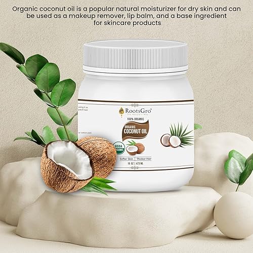 Miniatura 2 de Aceite de coco 100% orgánico, certificado por USDA, promueve un cabello más grueso y fuerte, hidrata y nutre la piel  Mejora la textura de la piel