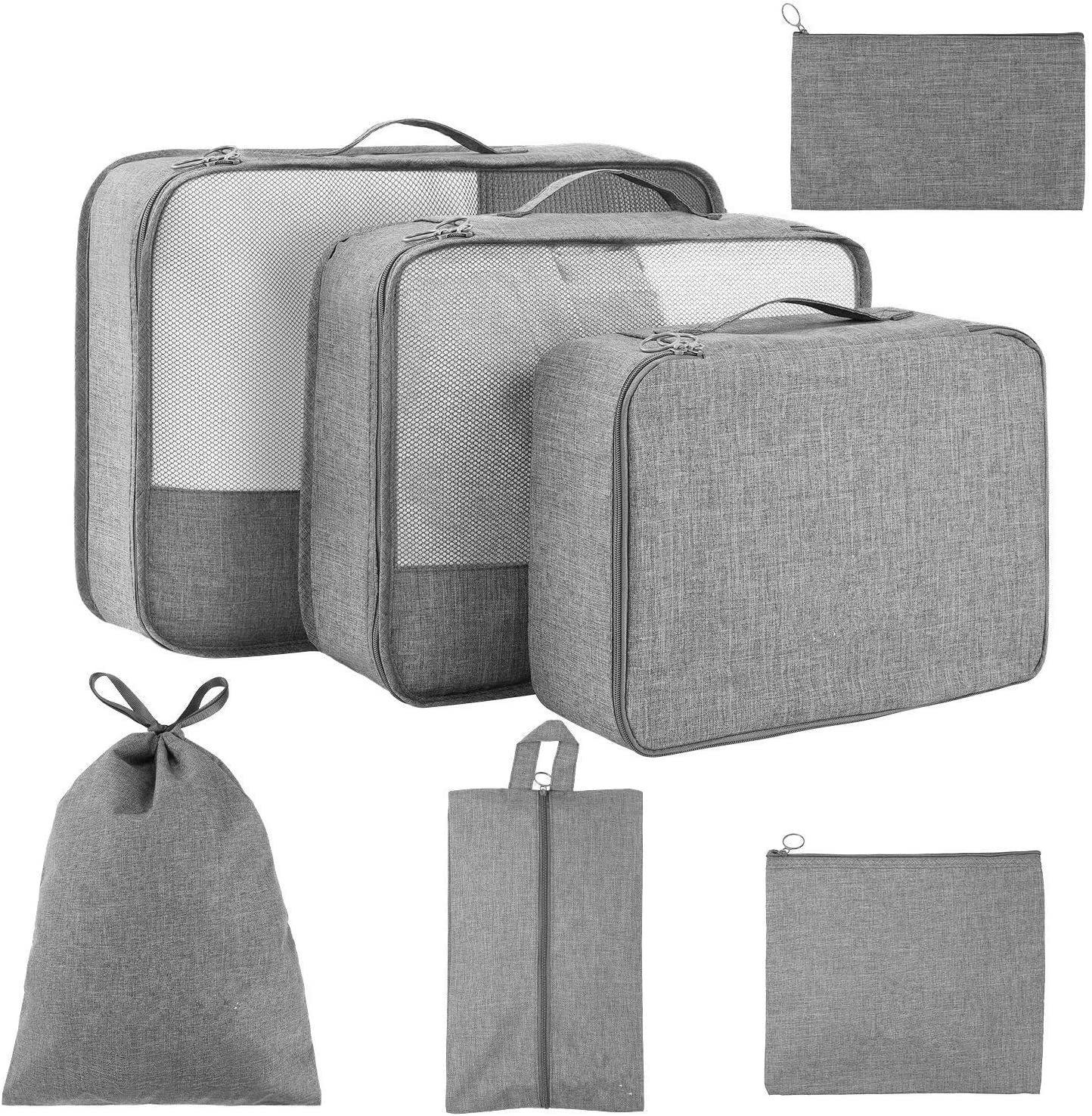 NCN\C Travel Packing Cubes, 7Piece