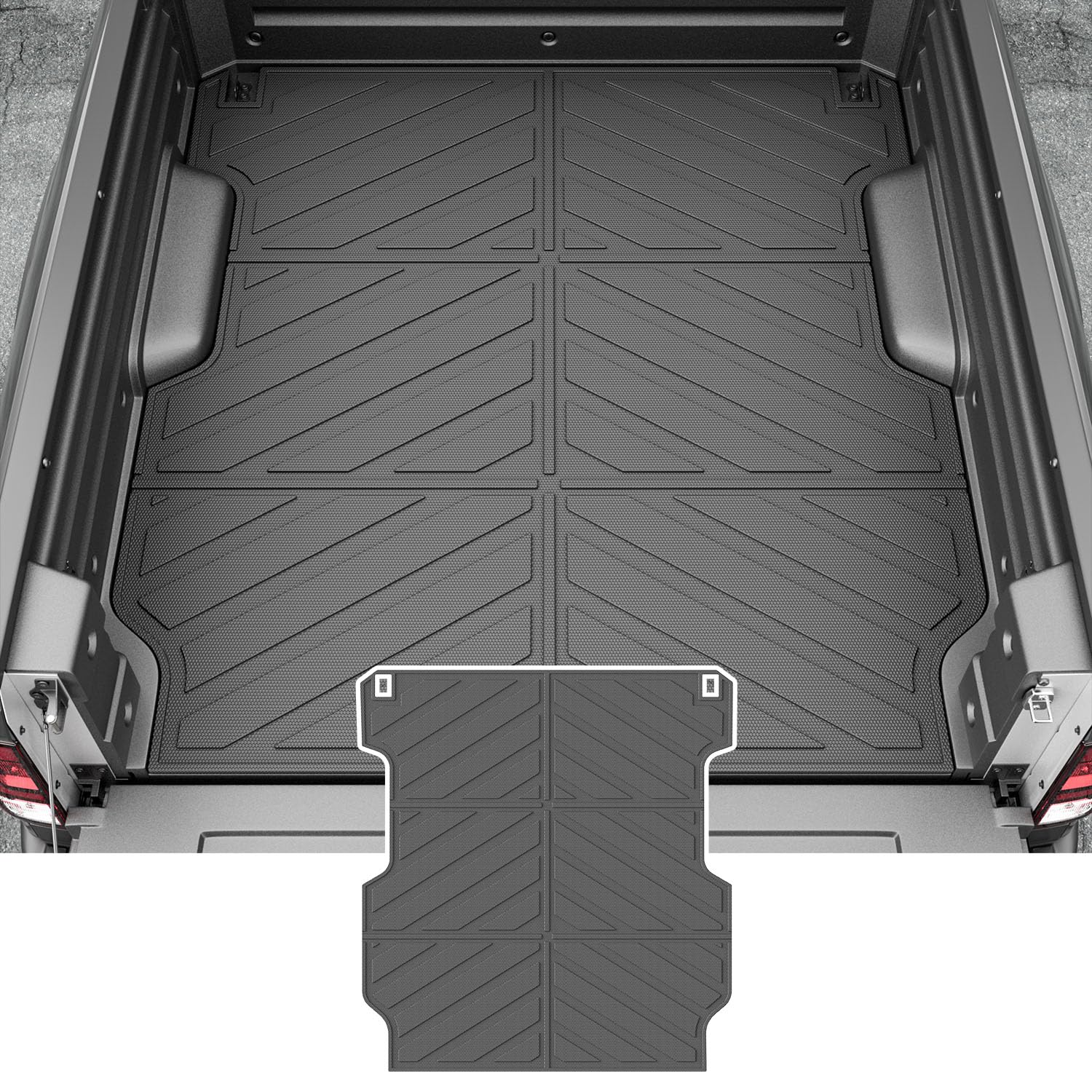 5.3Ft Bed Mat Compatible with 2017-2025 Honda Ridgeline Truck Bed Liner Cargo Mat Replacement for 2017-2025 Honda Ridgeline Accessories(Bed Mat)