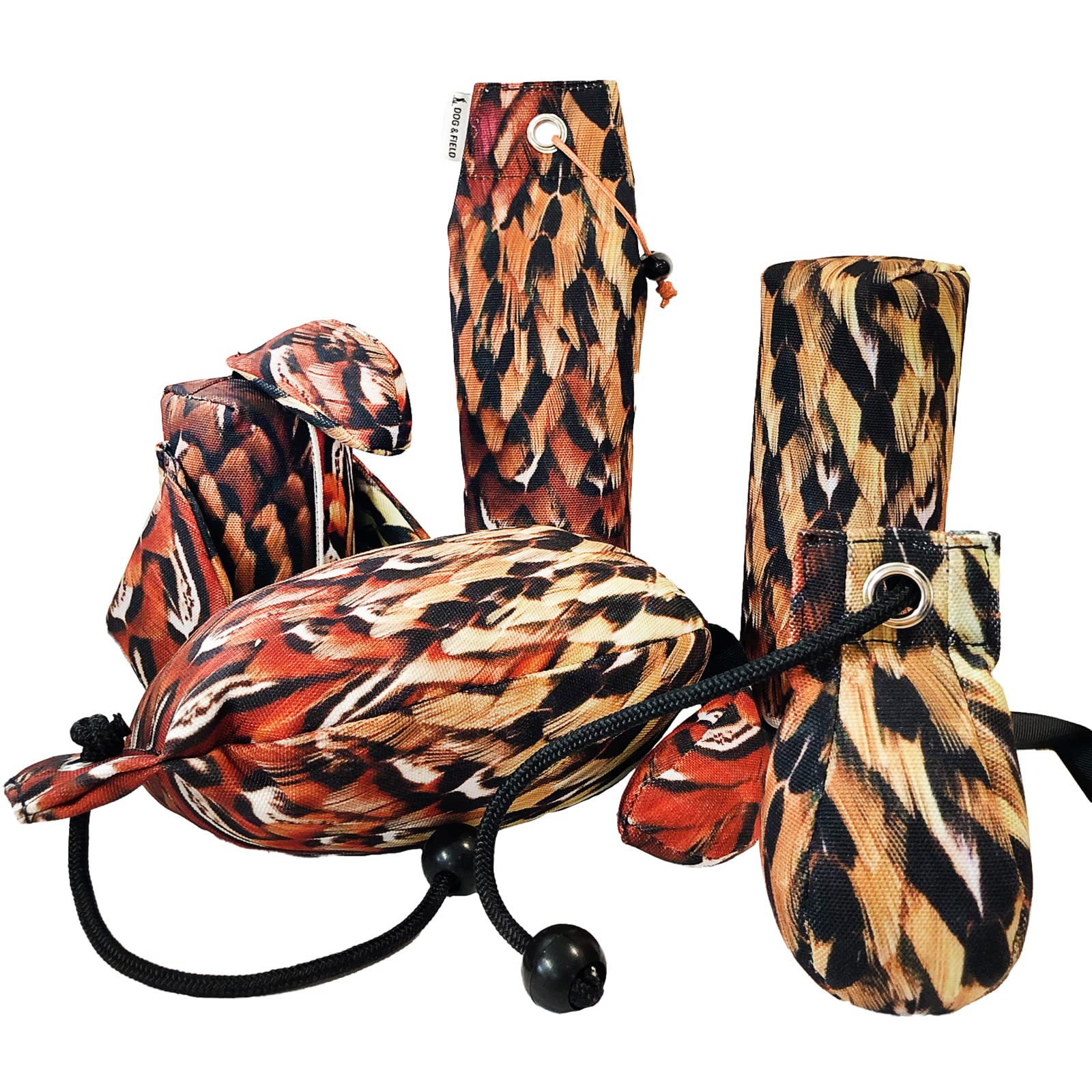 The Original Clone® Realistic Game Bird Dog Training Dummies - Canvas Dummy With HD Feather Print For Gundog & Puppy Training - Gundog Training Equipment (Cock Pheasant Dummy Bundle)