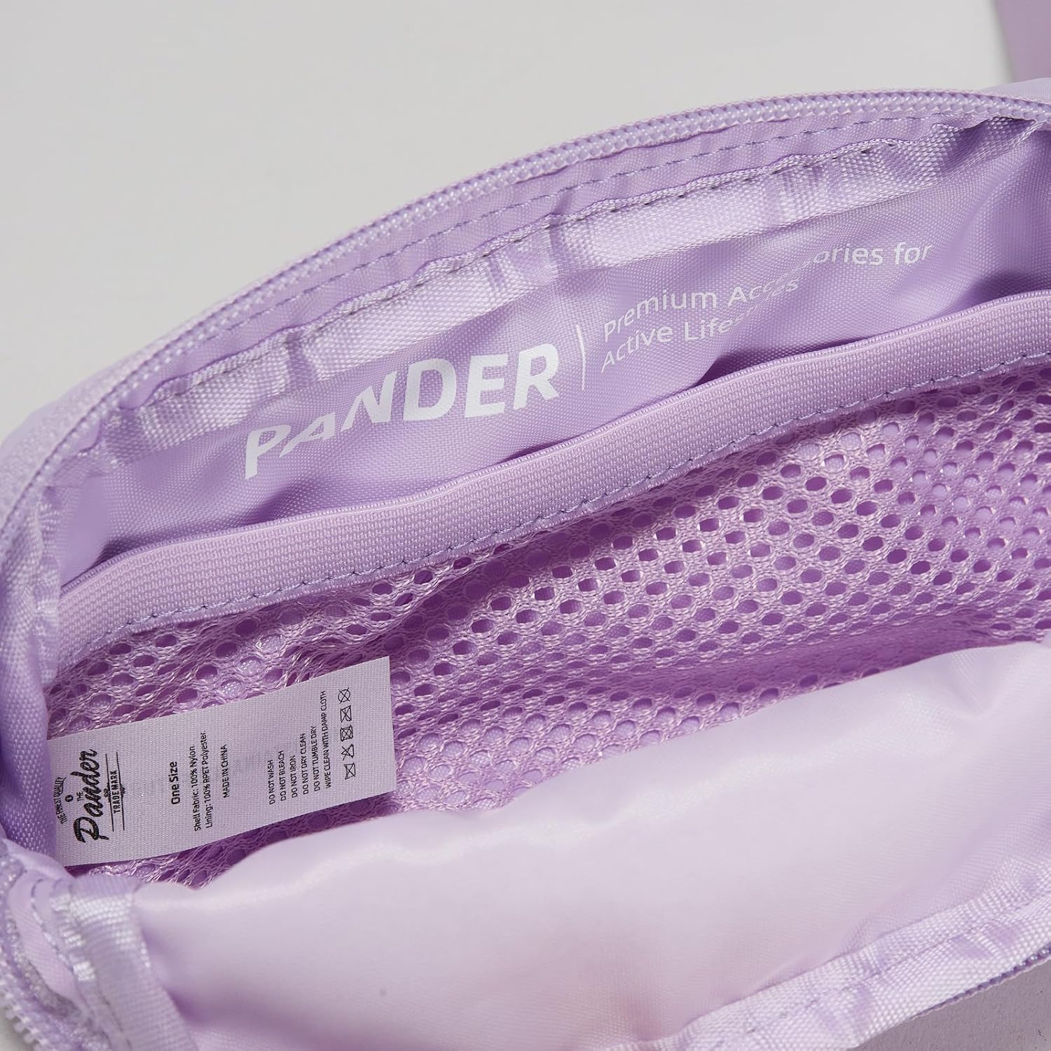 Pander Mini Belt Bag – Ultra Compact, Fits 6.7” Phone, Lipstick, Earbuds, Essentials, Small Crossbody Waist Purse, Lilac Purple - Image 7