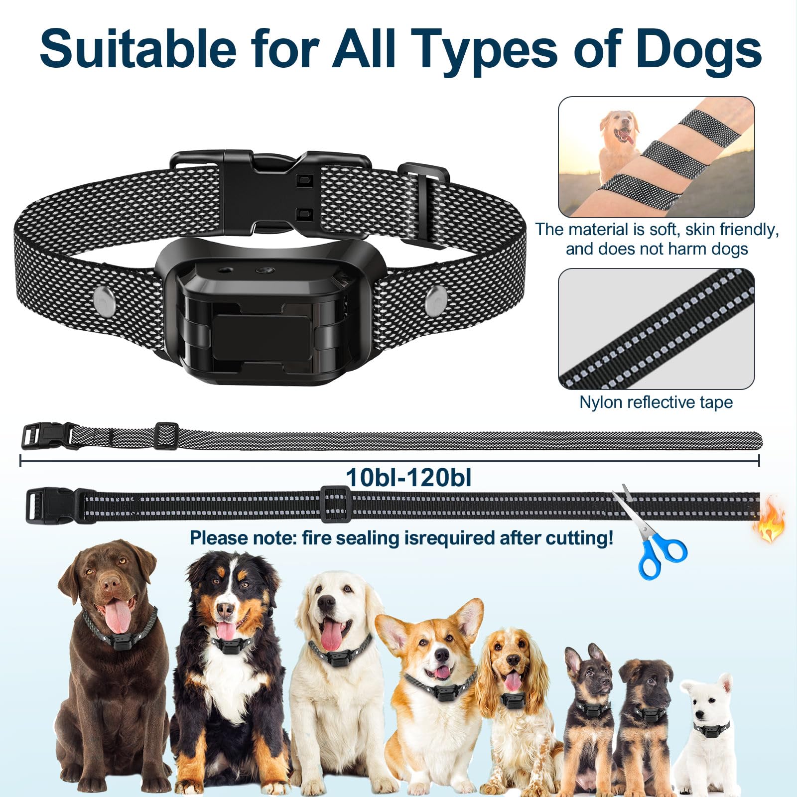 Dog Training Collar Citronella Anti Barking Control Spray Collar