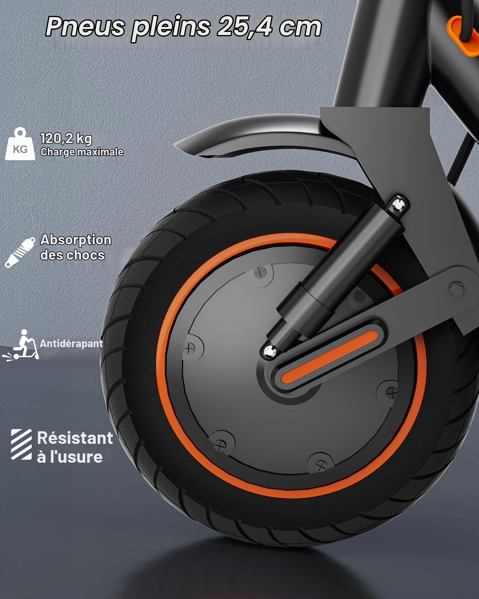 QnQ Trottinettes Électriques, 8.5"/10" Électrique Trottinette Pliable, Moteur 500W, Batterie 7.8AH/10.4AH, Application, Maximum 25km/h, Portée de 20 à 35 km, Double Frein, Double Amortisseurs