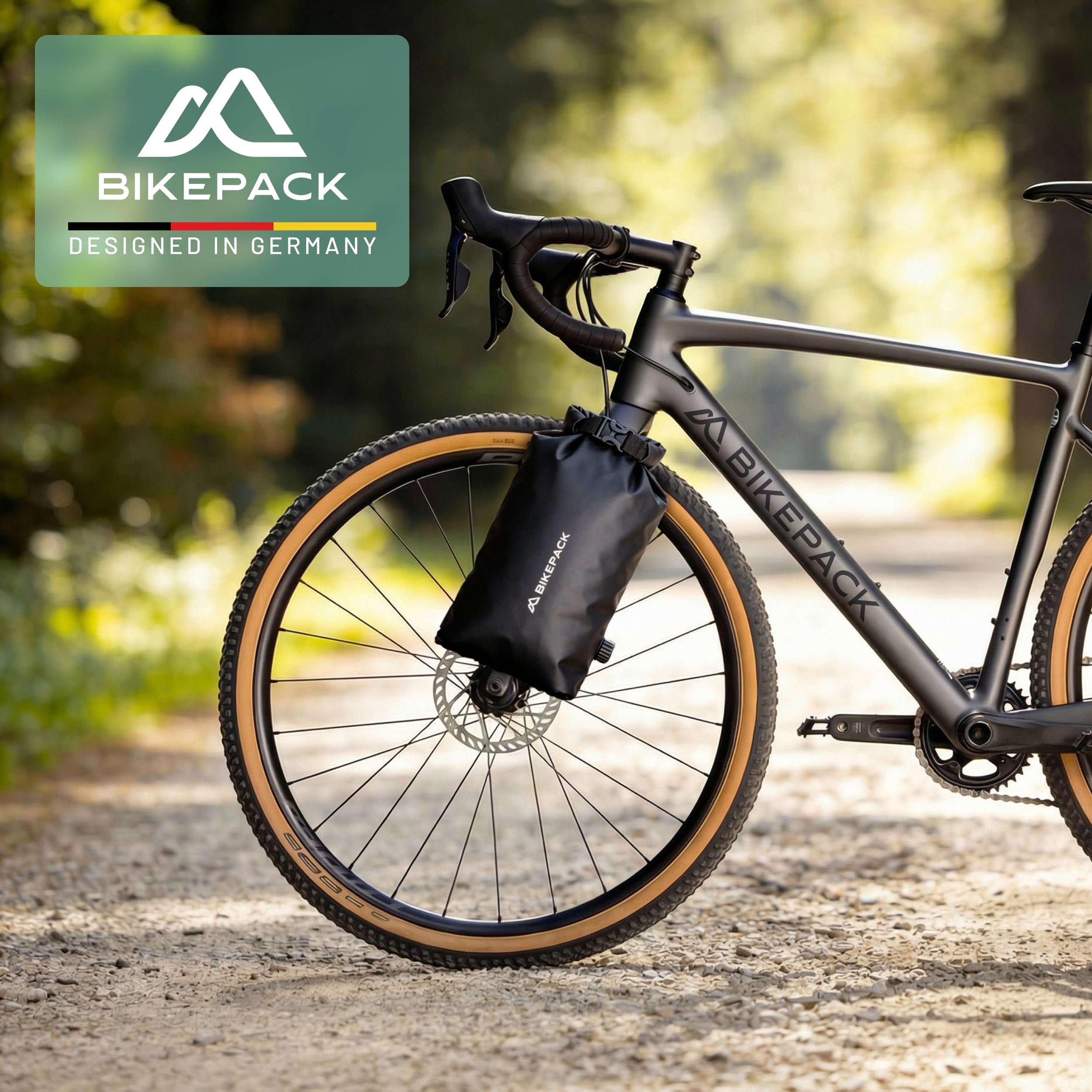 BIKEPACK Bolsas de horquilla para bicicleta de bikepacking – Gravelbike bolsa de horquilla delantera – Fork Bag – Bolsa delantera para horquilla de bicicleta rueda delantera 6 L – Bolsas de
