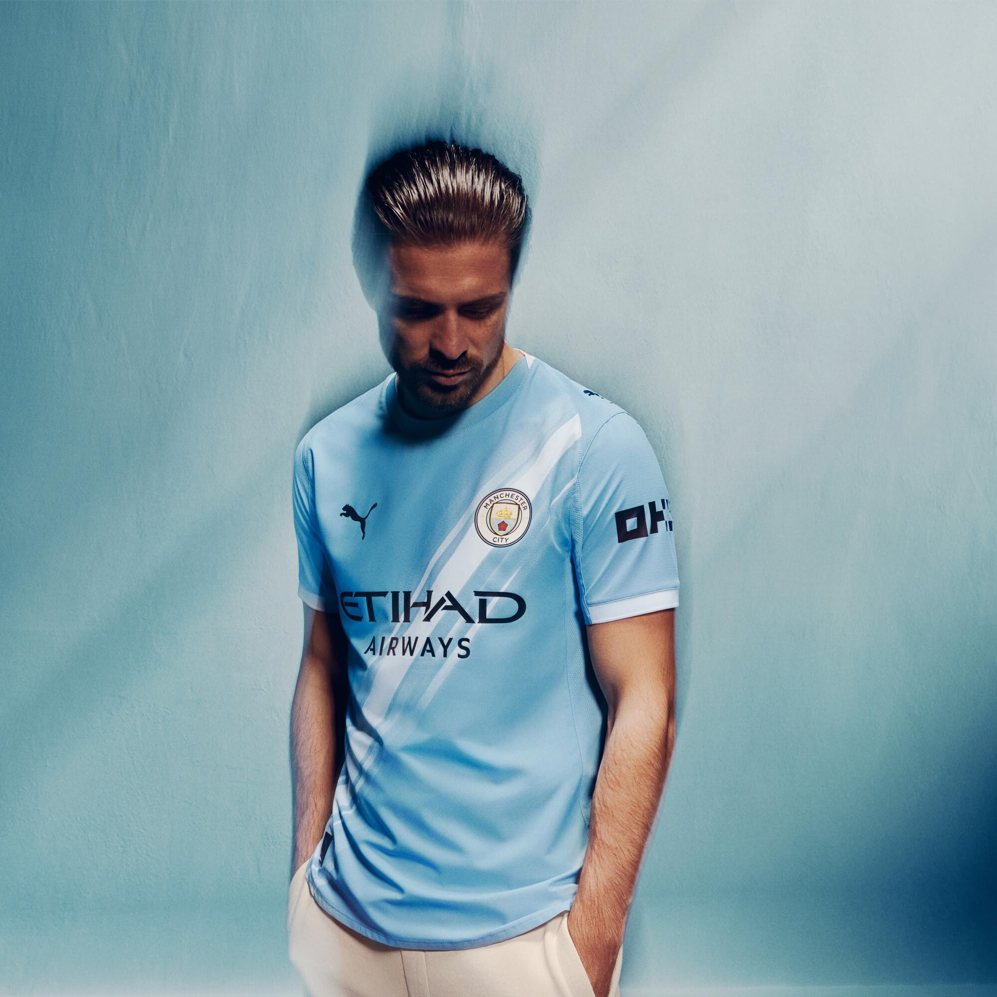 Camiseta Local del Manchester City Temporada 2025/26 - réplica - Hombre - Team Light Blue
