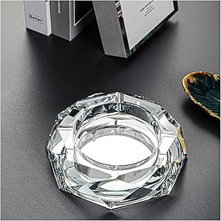 portacenere Posacenere per la casa di cristallo Soggiorno domestico KTV con quattro scanalature può essere utilizzato per posizionare la posacenere di sigarette (nero / oro / argento) posacenere da ta