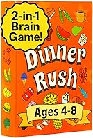 Vista 1 de Juego premiado Dinner Rush - Actividades de restaurante para niños en tamaño bolsillo - 2 en 1: emparejamiento de imágenes y cantidad